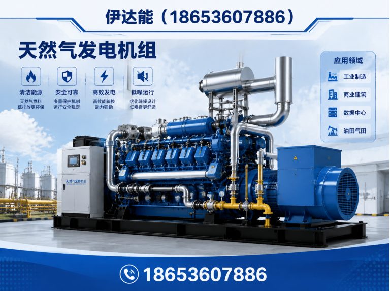 诸城市200kW燃气发电机展示图